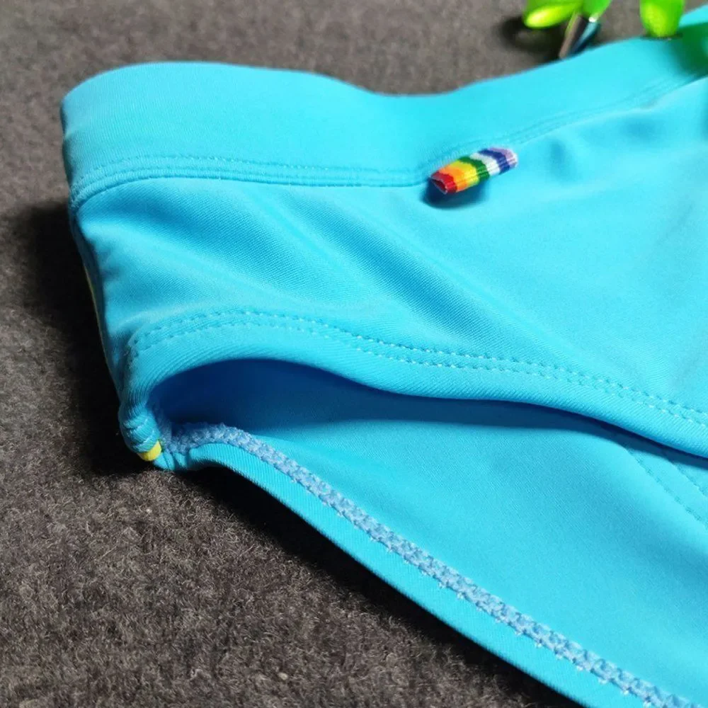 Men's Sexy Swim Briefs Resort Wear Light Blue Size M